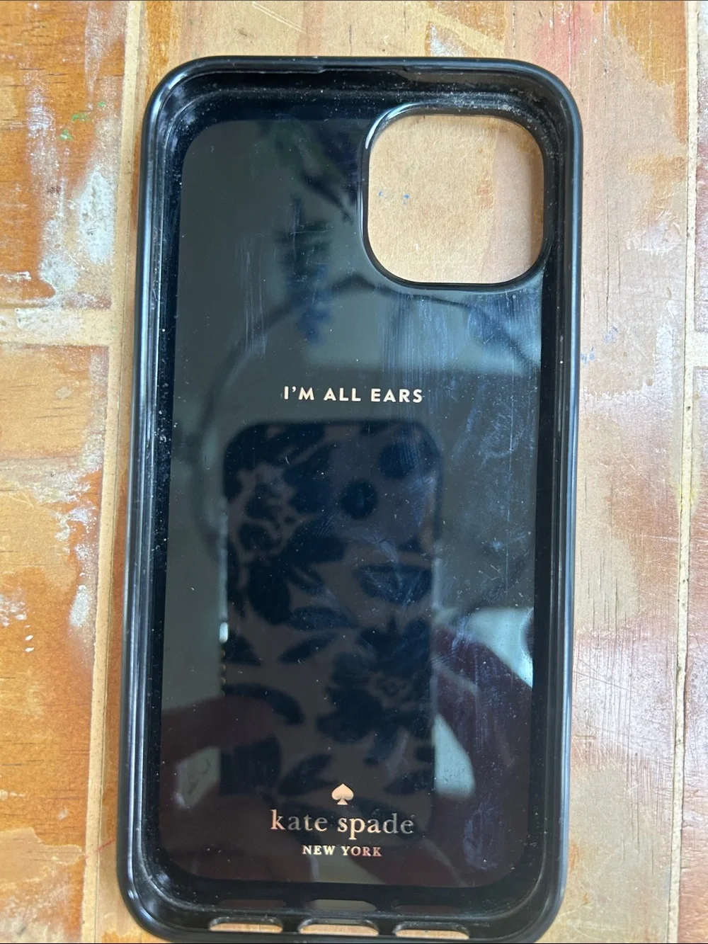 Kate Spade iPhone 14 cell phone case! Black & White Gingham/Check is a classic!